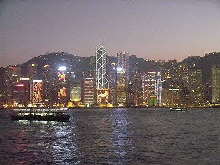 Victoria Bay by night
