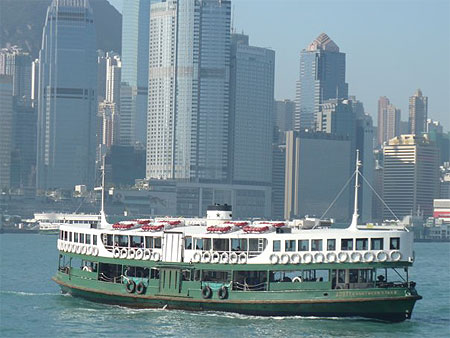 Le c�lebre Star Ferry de Victoria Bay