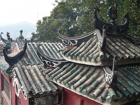 Les toits du temple A-Ma