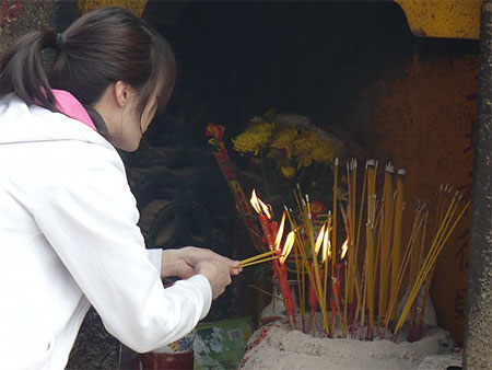 Souhaits au temple A-Ma