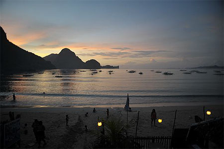 Coucher de soleil � El Nido