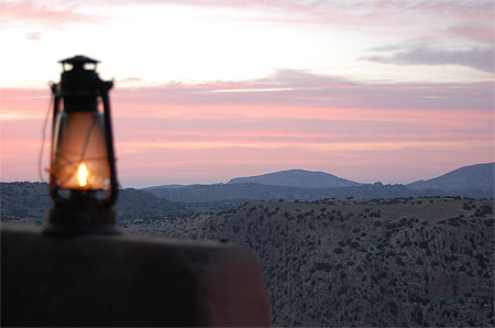 Coucher de soleil sur la r�serve de Dana