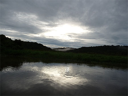 Coucher de soleil sur les marais de Kaw