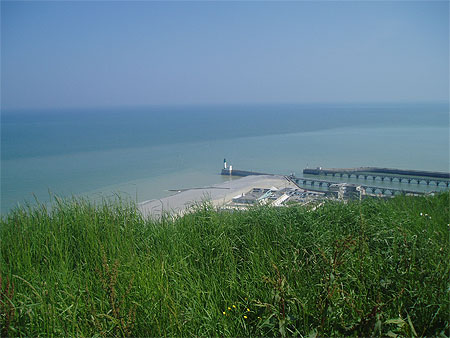Du haut des falaises