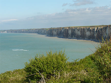 Les falaises dominant la station baln�aire