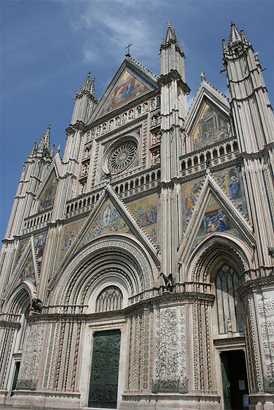 Fa�ade de la cath�drale d'Orvieto