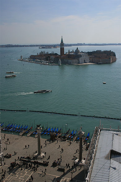 Vue a�rienne de Venise