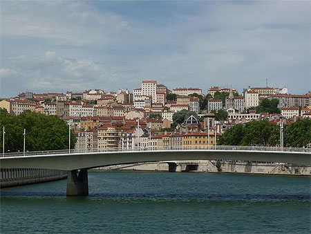 Pente de la Croix-Rousse c�t� Sa�ne