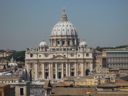 Basilique St Pierre vue du Castel Sant'Angelo