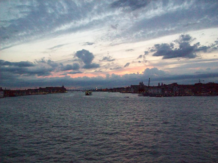 Coucher de soleil sur Venise