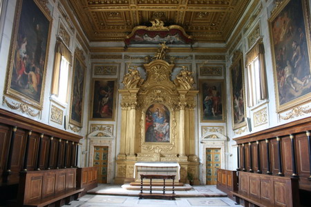 Int�rieur de l'oratorio di San Bernardino