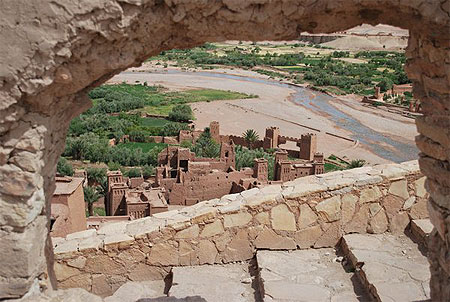 Fen�tre sur le village de A�t Ben Haddou