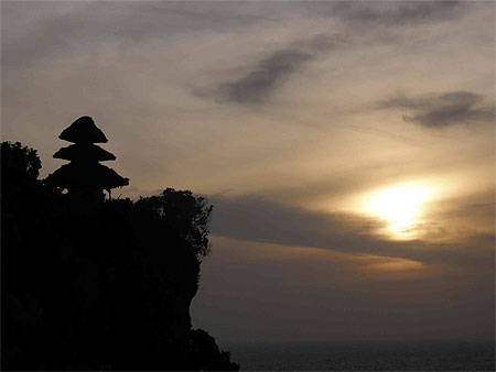 Coucher de soleil sur Uluwatu