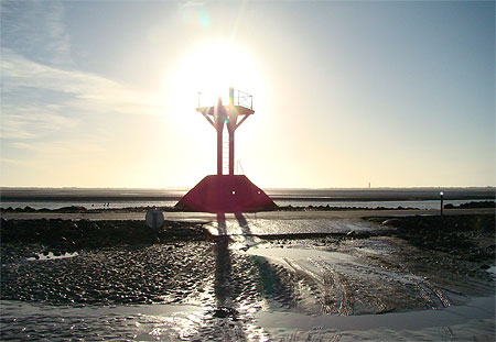 Couch� de soleil sur le gois