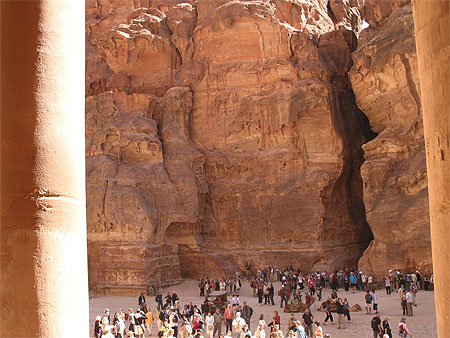 Le Siq vu depuis Al Khazneh