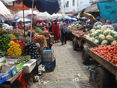 March� du vieux centre de Casablanca