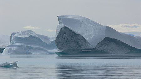 Icebergs au Groenland
