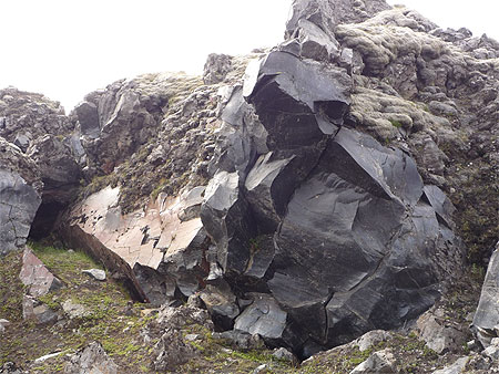 Blocs d'obsidienne 
