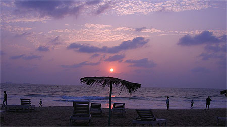 Arambol au coucher du soleil