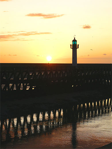 Coucher de soleil sur Deauville