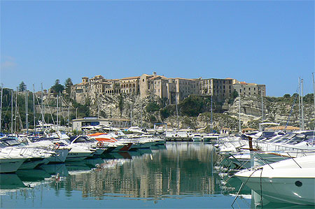 Tropea vue du port