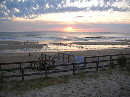 Couch� du soleil � Lacanau