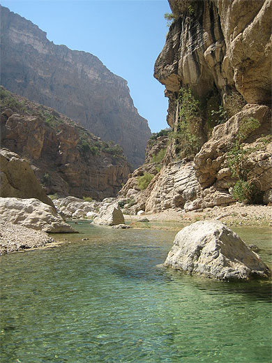 Canyon et oasis d'Oman