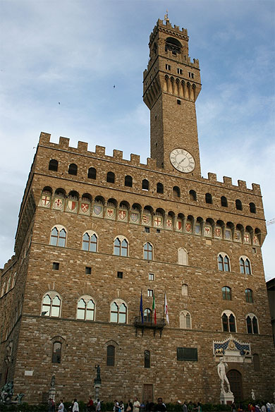 Palazzo Vecchio en fin d'apr�s midi