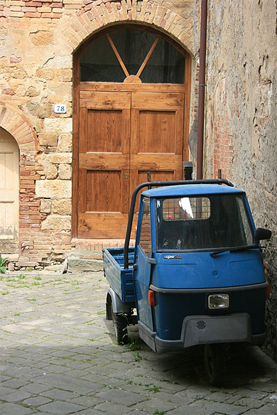 Un piaggio � San Quirico d'Orcia