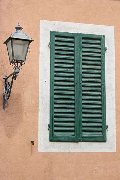 Fa�ade de maison � San Quirico d'Orcia