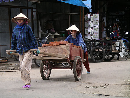 Transport de briques