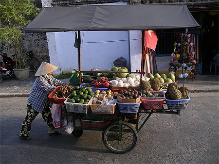 Marchande de fruits ambulante