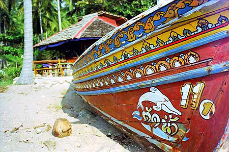 D�tails d'une barque thaie