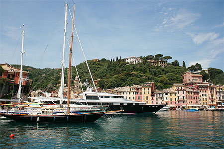 Gros bateaux � Portofino