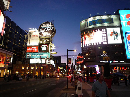 Le soir � Toronto