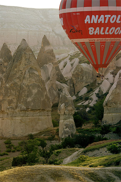 La Cappadoce en montgolfi�re