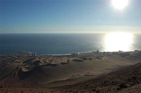 Iquique vu d'Alto Hospicio