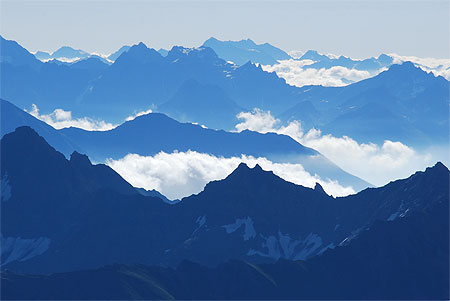 Vue matinale depuis Helbronner