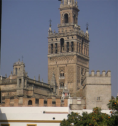 La Giralda vue de l'Alc�zar