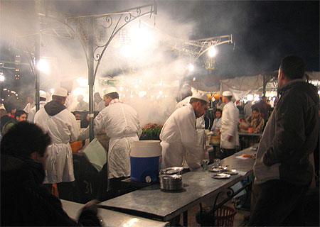 Place Jem�a-el-Fna le soir