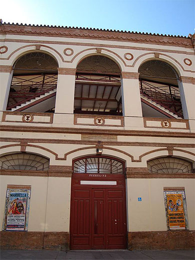 Fa�ade de la Plaza de Toros de la Malagueta