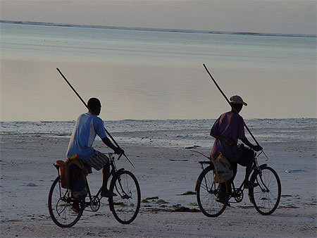 Cycliste � Zanzibar