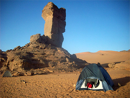 Bivouac dans le d�sert