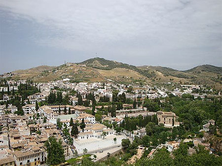 Vue sur Grenade depuis l'Alhambra