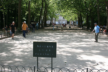 La p�tanque � Paris