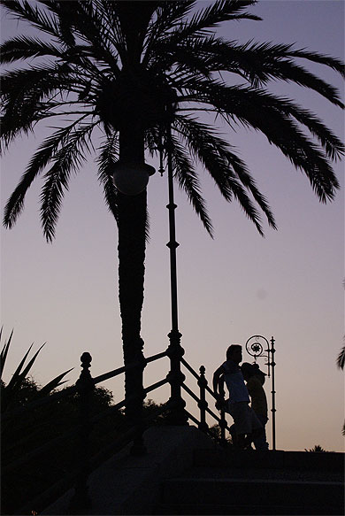 A la tomb�e de la nuit, sur les bords d'el Guadalquilvir
