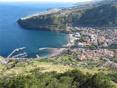 Machico depuis le mirador du Pico do Facho