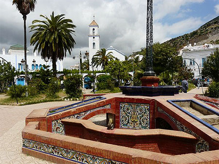 Une place de Chefchaouen