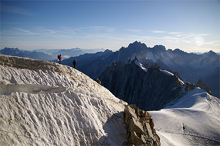 D�part de l'aiguille du midi