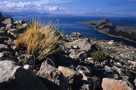 Vue sur le lac Titicaca